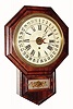 C.1880, E. N. Welch, Forestville, Conn, No. 1 Drop Calendar, 8-day timepiece with simple calendar showing outside the chapter ring. 