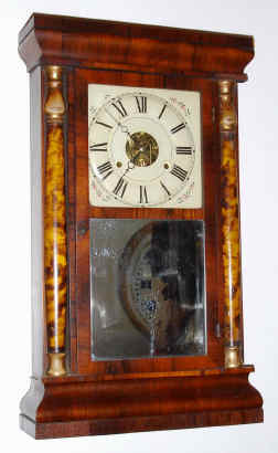 C.1870, Seth Thomas Clock Co., 30-hour time/strike "shell" column clock. — Antique Clocks Price Guide
