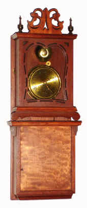 C.2002, Michael Paul, Berea, OH, 30-hour miniature weight Willard Grafton wall timepiece. — Antique Clocks Price Guide