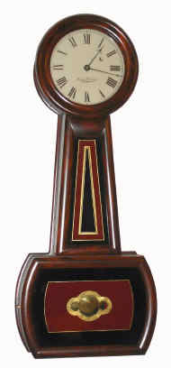 C.1987 (dated), Foster S. Campos, Pembroke, Mass, reproduction Howard No. 5 Banjo, weight driven, 8-day. — Antique Clocks Price Guide