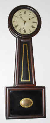 C.1850, Howard and Davis, Boston, Square Bottom, No. 5 banjo, in a grained cherry case. — Antique Clocks Price Guide