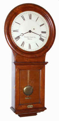 C.1912, Chelsea Clock Co., "Pendulum No. 1" office regulator, time only, weight, serial No. 89357, signed movement. — Antique Clocks Price Guide