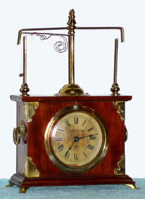 C.1885, Jerome and Co [Div. New Haven Clock Co], "Flying Pendulum No. 1" in mahogany, complete. — Antique Clocks Price Guide