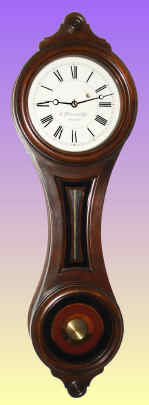 C.1977 (Dated movement), E. Howard and Co., Boston, Regulator No. 10, re-issue, walnut cased figure 8 wall clock, 8-day time, weight driven, serial No. 476. — Antique Clocks Price Guide