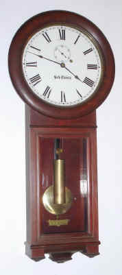 C.1910, Seth Thomas, "Regulator No. 2", in mahogany, 8-day weight driven. — Antique Clocks Price Guide
