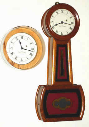 C.1980, Foster S. Campos. Pembroke, Mass, miniature banjo clock in the style of a Howard No. 5, Plus an extra Waltham movement and Campos dial. — Antique Clocks Price Guide