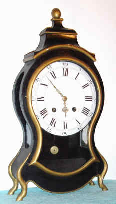 C.1790, Swiss, Neuchatel clock, quarter striking on gongs, with crown-verge escapement and silk suspension. — Antique Clocks Price Guide