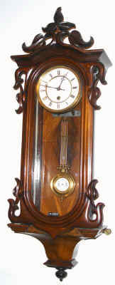C.1880, German, Serpentine "R-A" timepiece, probably by Lorenz Bob, a neighbor to Lenzkirch (see similarity to Lenzkirch style 309, with serial No. 201744 — Antique Clocks Price Guide