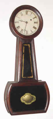 C.1860, A. Howard and E. Howard and Co., "No. 5 Banjo", earlier, 8-day weight driven timepiece, as-found. — Antique Clocks Price Guide