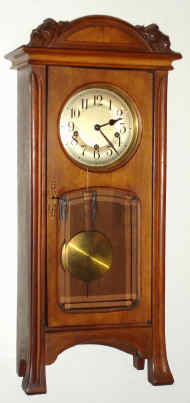 C.1910, German, 8-day time/strike Westminster chime, a dwarf standing model. It is very unusual to see this type case as a standing example. — Antique Clocks Price Guide