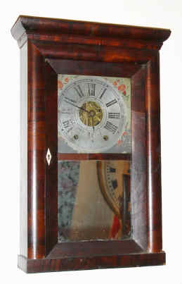 C.1840, E. C. Brewster and Co., 30-hour time/strike iron backplate shelf clock. — Antique Clocks Price Guide