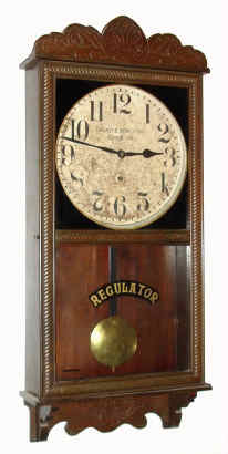 C.1910, New Haven Clock Co., "Referee" 8-day wall timepiece made for the "Greater New York Clock Co." (on dial) — Antique Clocks Price Guide