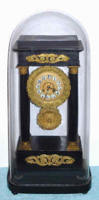 Mixed lot, a C.1860 French Empire style case with a C.1900 "A-1" French movement now soldered to the dial plate, — Antique Clocks Price Guide