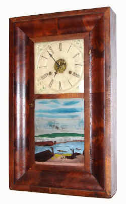 C.1849, Boardman and Wells, Bristol, Conn, 30 hour brass works OG, with unusual original tablet of Matanzas, Cuba. — Antique Clocks Price Guide