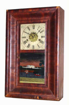 C.1855, Wm. L. Gilbert and Co, Mini OOG, with tablet of the white house, 30 hour time and strike. — Antique Clocks Price Guide