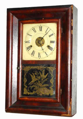 C.1870, Seth Thomas, ROUND BAND, 30 hour time, gong strike and alarm shelf clock. — Antique Clocks Price Guide