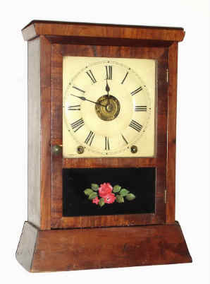 C.1860, Seth Thomas, Earlier chisel bottom 8-day cottage with alarm. — Antique Clocks Price Guide