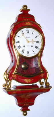 C.1985, Swiss, Zenith, Modern Neuchatel style bracket clock with bracket, bell strike with ding-dong on the half hour, 8-day (spring driven). — Antique Clocks Price Guide