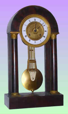 C.1860, French, Viguier, Hr., Paris, Empire style mantel clock with gilt grid-iron pendulum, longer duration /?. — Antique Clocks Price Guide