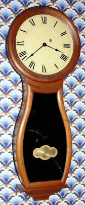 C.1840, Hatch Regulator, in a mahogany waisted case, 8-day, weight driven. — Antique Clocks Price Guide