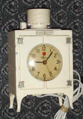 C.1929, General Electric, Warren Telechron Co., Ashland, MA, 110v clock in the form a 1920's refrigerator. — Antique Clocks Price Guide