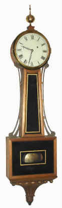C.1990, Modern Banjo, made from a quality kit using a nice weight movement with brushed plates. — Antique Clocks Price Guide