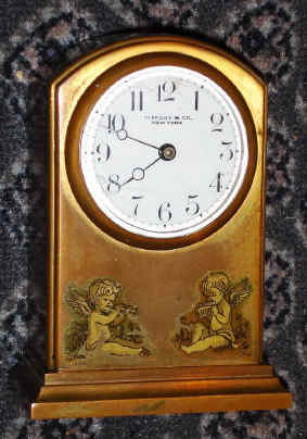 C.1913, Chelsea Clock Co. for Tiffany and Co., "Sheraton" a member of boudoir series 8-day bronze case timepiece. — Antique Clocks Price Guide