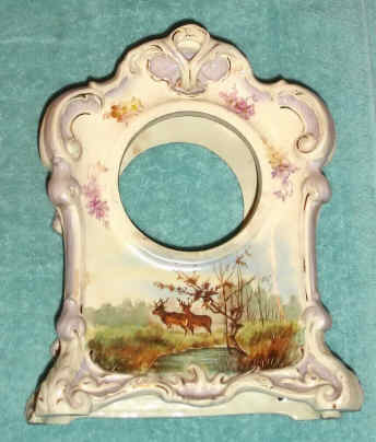 German, case only, Royal Bonn porcelain, La Teste, — Antique Clocks Price Guide
