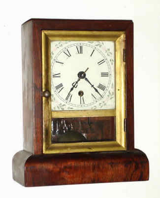 C.1885, Wm. L. Gilbert ROSE GILT Cottage, 30 hour timepiece, with restorations. — Antique Clocks Price Guide