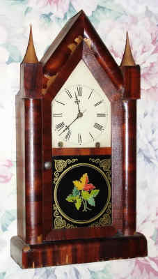 C.1885, New Haven Clock Co., 8-day time/strike steeple clock. — Antique Clocks Price Guide