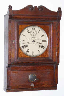 C.1905, Simplex Time Recorder Co., Gardner, Mass., 15-day wall timepiece. — Antique Clocks Price Guide
