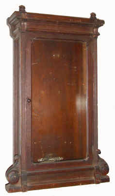 C.1896, Seth Thomas Clock Co., "Lincoln", empty case, mahogany or walnut (too dirty to tell), in as found condition. — Antique Clocks Price Guide