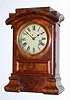 C.1876, Seth Thomas, ARCH TOP, 8-Day time and gong strike, walnut veneered shelf clock.