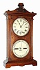 C.1870, Seth Thomas Clock Co., Parlor Calendar No. 6, in walnut, 8-day time and strike, double dial perpetual calendar.