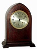 C.1925, Waltham Clock Co., Waltham Mass, medium size round gothic mantel clock with quality jeweled 'scape movement, serial No. 22234, retailed by Shreve, Crump and Low.
