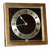 C.1927, Chelsea Clock Co., Square deco style desk timepiece with rear wind and set movement, serial number 185098