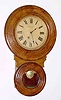 C.1892 Baird Clock Co., 8-day miniature wall clock, plain. This case style appears to have not been very popular, and only a few were manufactured (there is NO advertising).