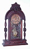 C.1881, F. Kroeber and Co., New York, "Topeka", 8-day time and strike parlor clock.