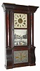 C.1850, M. W. Atkins, Bristol, Conn., 8-day time/strike column and cornice shelf clock, 2-wt.