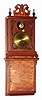 C.2002, Michael Paul, Berea, OH, 30-hour miniature weight Willard Grafton wall timepiece.