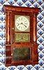 C.1855, E. O. Goodwin, Bristol, Conn, mini column and cornice, 8-day spring.