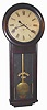 C.1875, Atkins Clock Co., rare 30 Day Extra, with solid curved bezel and curved moldings by the door, 2-wt, upside down movement.