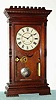 C.1885, Seth Thomas GARFIELD, 2-Wt, time and gong strike mantel clock in walnut.