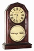 C.1886, Seth Thomas Clock Co., "PARLOR CALENDAR No. 5", in walnut, perpetual double dial calendar, 8-day time with strike.