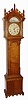 C.1974, Heritage Heirlooms, Tiger Maple, Triple chime, 3-weight tall clock with Keininger Movement, and with seconds hand and with strike/silent lever and with tune selector to right, giving choice of Whittington, St. Michaels, or Westminster tune, adding another melody segment at each quarter hour, with the full tune on the hour, followed by a full chord strike.