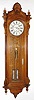 C.1880, Seth Thomas, "Regulator No. 19", in oak, with 2-jar thumb-print pendulum and center seconds, 8-day weight, sometimes referred to is the Santa Fe model because of their use on that rail line.
