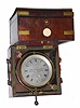 C.1850, Hunter and Edwards, Cornhill, London, No. 610, 54-hour marine chronometer, small movement - plate diameter 2.5", dial diameter 3.5", with typical bi-metallic, split balance and helical hair spring, Earnshaw style detent, and gold hands.