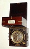 C.1885, English, Thomas Hanman, 4 Westgate St, Gloucester, 2-day marine chronometer, in original brass cornered box, with drop handles, and with original maker's plaque on front.