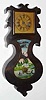 C.1847, Forestville Mfg, Bristol, Conn, Wall Acorn, timepiece with 8-day spring movement.