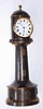 C.1890, French, LIGHTHOUSE form, brass cased timepiece, with a platform cylinder movement and porcelain dial, fixed position.